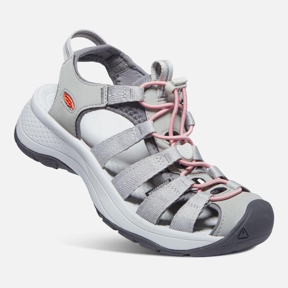 Keen Astoria West Astoria West Grey/Coral Hiking Sandals Size 9